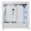 iCUE 5000X RGB QL Tempered Glass, No PSU, ATX, White, Mid Tower Case