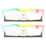 16GB (2 x 8GB) T-FORCE DELTA RGB DDR4 3600MHz, CL18, White, RGB LED, DIMM Memory