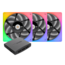 TOUGHFAN 12 RGB 3 x 120mm, w/ Controller, RGB LEDs, 2000 RPM, 53.75 CFM, 21.2 dBA, Cooling Fans