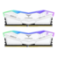 32GB (2 x 16GB) T-FORCE DELTA RGB DDR5 6400MHz, CL40, White, RGB LED, DIMM Memory