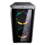 MG120-G RGB, Tempered Glass, No PSU, microATX, Black, Mini Tower Case