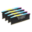 192GB (4 x 48GB) VENGEANCE® RGB DDR5 5200MHz, CL38, Black, RGB LED, DIMM Memory
