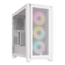 iCUE 4000D RGB AIRFLOW, Tempered Glass, No PSU, ATX, White, Mid Tower Case