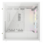 iCUE 5000D RGB, Tempered Glass, No PSU, E-ATX, White, Mid Tower Case