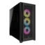 iCUE 5000D RGB, Tempered Glass, No PSU, E-ATX, Black, Mid Tower Case