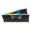 96GB (2 x 48GB) VENGEANCE® RGB DDR5 5600MT/s, CL40, Black, RGB LED, DIMM Memory