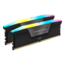 96GB (2 x 48GB) VENGEANCE® RGB DDR5 5600MT/s, CL40, Black, RGB LED, DIMM Memory