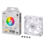 TUF Gaming TF120 ARGB White, 1 x 120mm, 1900 RPM, 76 CFM, 29 dBA, Cooling Fan