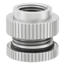 EK-Quantum Torque Pass-Through G1/4 - Satin Titanium