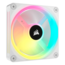 iCUE LINK QX120 RGB 120mm, White, RGB LEDs, 2400 RPM, 63.1 CFM, 37 dBA, Cooling Fan