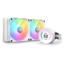 Kraken Elite 240 RGB, White, w/ Controller, 240mm Radiator, Liquid Cooling System