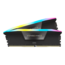 64GB (2 x 32GB) VENGEANCE® RGB DDR5 6400MT/s, CL32, Black, RGB LED, DIMM Memory