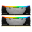 16GB (2 x 8GB) FURY Renegade DDR4 4000MT/s, CL19, Black/Grey, RGB LED, DIMM Memory