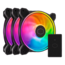 MasterFan MF120 HALO² 3 x 120mm, w/ Controller, ARGB LEDs, 2050 RPM, 51.88 CFM, 27 dBA, Cooling Fans
