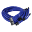 Electric Blue, XPG Core Reactor II/Fusion, Multisleeved Premium Modding Custom Sleeved Cables Kit for ATX 3.0