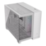 2500X RGB, Tempered Glass, No PSU, microATX, White, Mid Tower Case