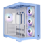 View 380 TG ARGB, Tempered Glass, No PSU, ATX, Blue, Mid Tower Case