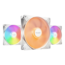 Light Wings LX High-Speed 3 x 140mm, White, RGB LEDs, 1800 RPM, 75.3 CFM, 30.5 dBA, Cooling Fan