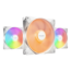 Light Wings LX 3 x 140mm, White, RGB LEDs, 1200 RPM, 56.0 CFM, 22.9 dBA, Cooling Fan