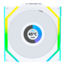 UNI FAN SL Wireless LCD 120 Reverse Blade 120mm, White, ARGB LEDs, 1900 RPM, 51.45 CFM, 31 dBA, Cooling Fan