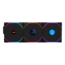 UNI FAN TL120 LCD Wireless 3 x 120mm, w/ Controller, ARGB LEDs, 1900 RPM, 62 CFM, 27 dBA, Cooling Fans