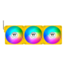 CT120 EX ARGB Bumblebee 3 x 120mm, ARGB LEDs, 2000 RPM, 68 CFM, 28.5 dBA, Cooling Fans