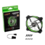 CHOPPER ADVANCE LPCPA12P-G120mm, Green LEDs, 1500 RPM, 70.38 CFM, 20 dBA, Cooling Fan