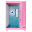 View 380 TG ARGB Snow, Tempered Glass, No PSU, ATX, Bubble Pink, Mid Tower Case