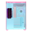 View 380 TG ARGB Snow, Tempered Glass, No PSU, ATX, Bubble Pink, Mid Tower Case