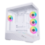 Vector V100R, Tempered Glass, No PSU, E-ATX, White, Mid Tower Case