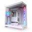 H9 Flow RGB+, Tempered Glass, No PSU, E-ATX, White, Mid Tower Case