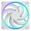 Momentum 14 RGB 140mm, White, ARGB LEDs, 1800 RPM, 74.39 CFM, 28 dBA, Cooling Fan