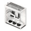 HS 420 VGPU, Tempered Glass, No PSU, E-ATX, White, Mid Tower Case