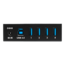 KWI-TPHUB04, Mountable Metal Industrial 4-Port USB 3.0 Hub