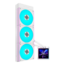 HydroShift II LCD-S 360 CL, White, 360mm Radiator, Liquid Cooling System