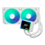 Challenger White 240 Digital, 240mm Radiator, Liquid Cooling System