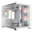 AURA GC10M V2 WH ARGB, Tempered Glass, No PSU, microATX, White, Mini Tower Case