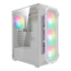 AURA GC1 ELITE WH ARGB, Tempered Glass, No PSU, ATX, White, Mid Tower Case