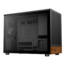 ATHENA M4M WOOD, Tempered Glass, No PSU, microATX, Black, Mini Tower Case