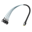 SlimSAS 4i SFF-8654 to 4x SATA, 1m (3.3ft)