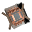 W24, 158mm Height, 400W TDP, Copper/Aluminum CPU Cooler