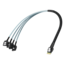 SlimSAS 4i SFF-8654 [x4] to 4x SATA, 500mm, Internal Cable (CAB-8654/4xSATA-4i-P0.5M-11)