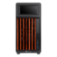 TR300 WS, Tempered Glass, LCD, No PSU, ATX, Black, Mid Tower Case