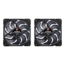 NF-A12x25 G2 PWM Sx2-PP chromax.black 2 x 120mm, 1800 RPM, 107.3 CFM, 22.5 dBA, Cooling Fans