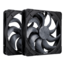 NF-A14x25 G2 PWM Sx2-PP chromax.black 2 x 140mm, 1500 RPM, 155.6 CFM, 24.8 dBA, Cooling Fans