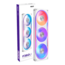 F360U Ultra RGB 3 x 120mm, White, ARGB LEDs, 2250 RPM, 60 CFM, 32.2 dBA, Cooling Fans