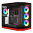 Y50 RGB, Tempered Glass, No PSU, E-ATX, Black Cherry, Mid Tower Case