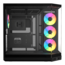Y50 RGB, Tempered Glass, No PSU, E-ATX, Pitch Black, Mid Tower Case