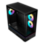 ATLAS M5 CG, Tempered Glass, No PSU, ATX, Black, Mid Tower Case