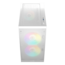 AURA GC15M WH ARGB, Tempered Glass, No PSU, microATX, White, Mid Tower Case